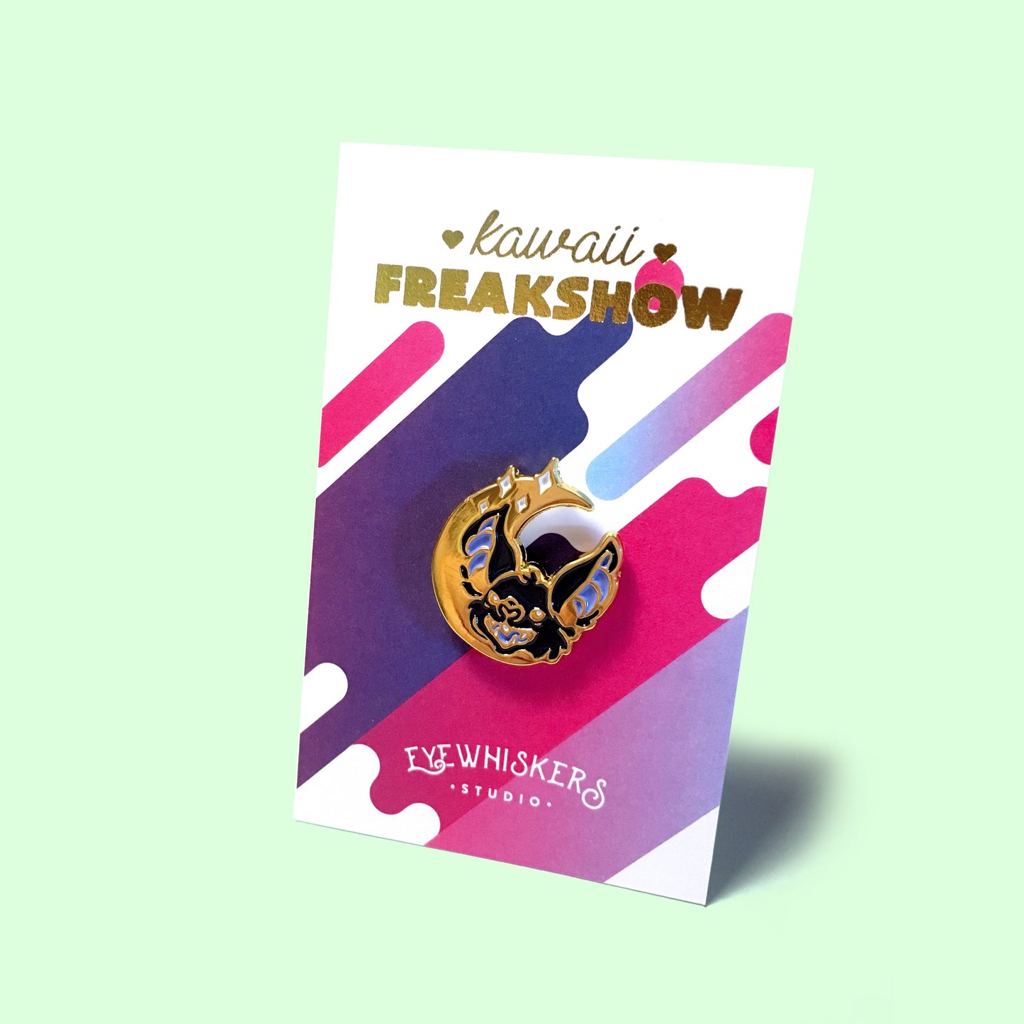 Bat Moon Pin