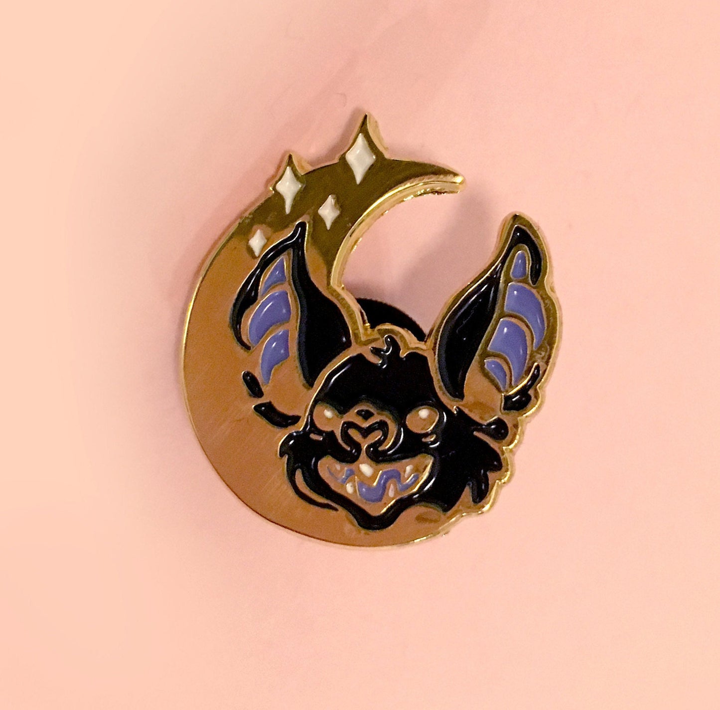 Bat Moon Pin