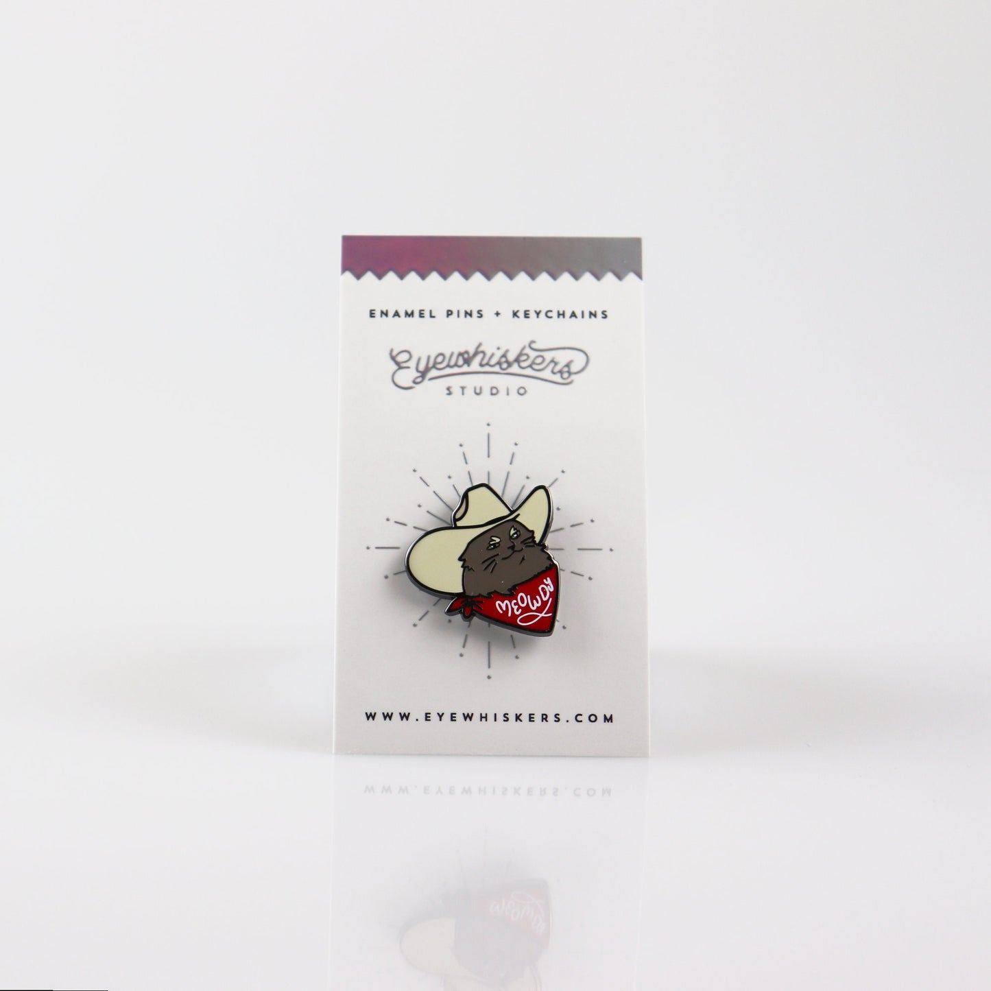 Meowdy Cowboy Cat Pin