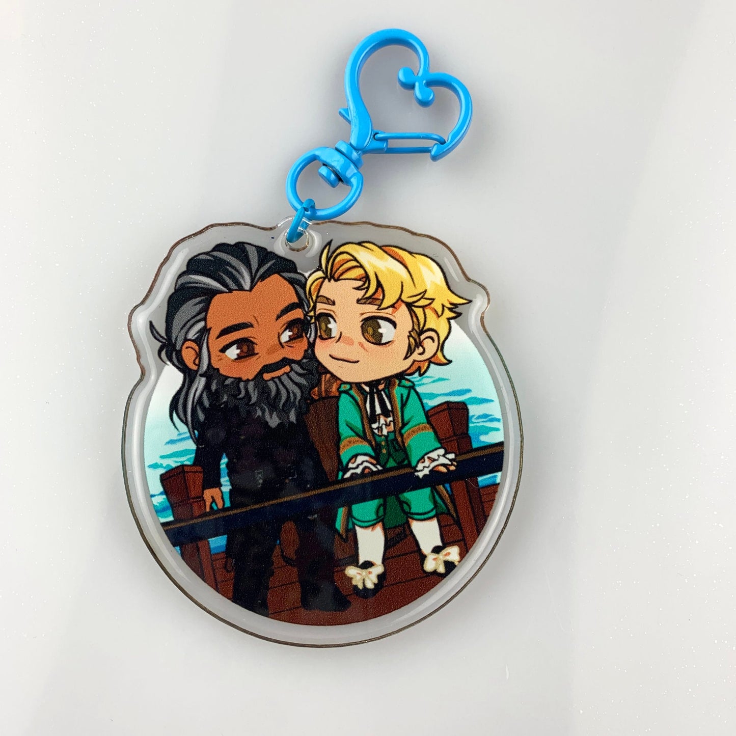 Blackbeard & Stede Keychain
