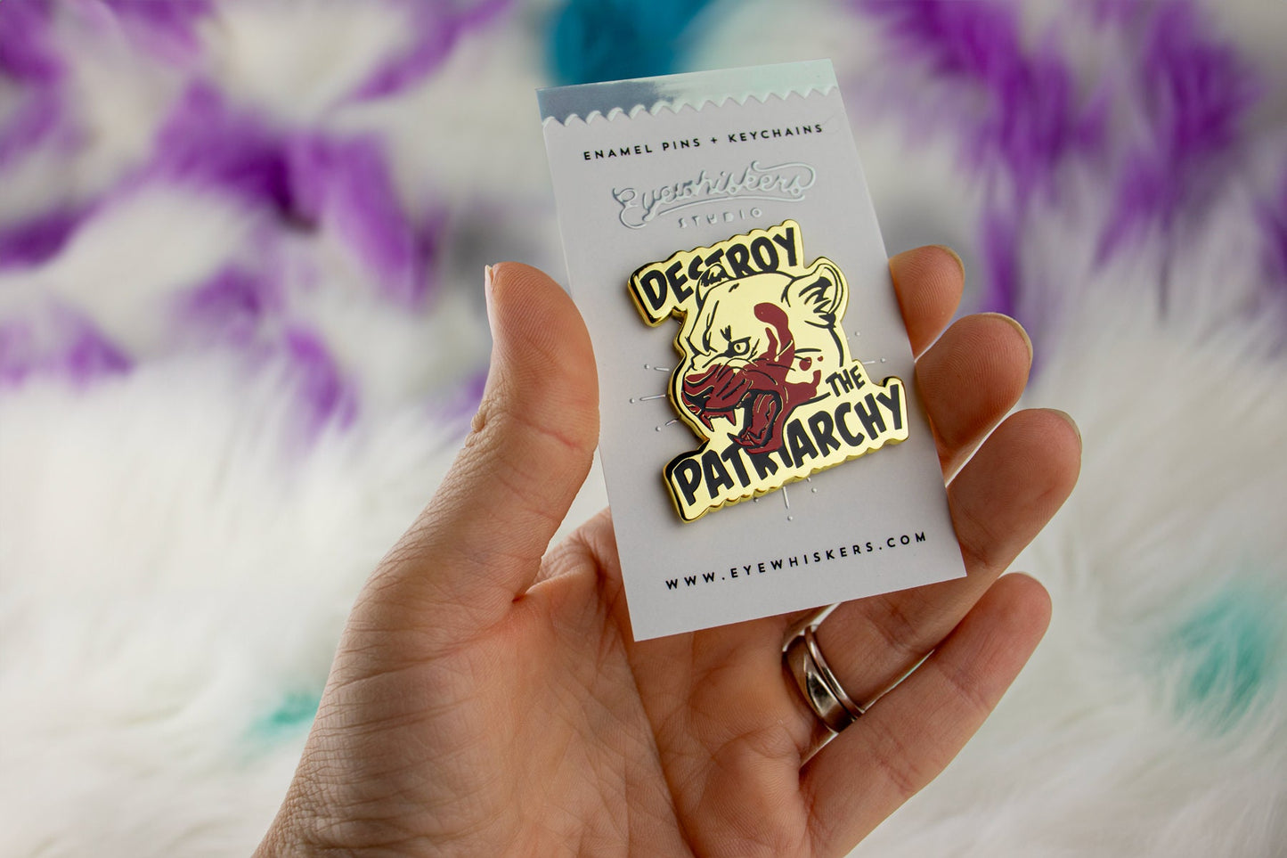 Destroy the Patriarchy Pin