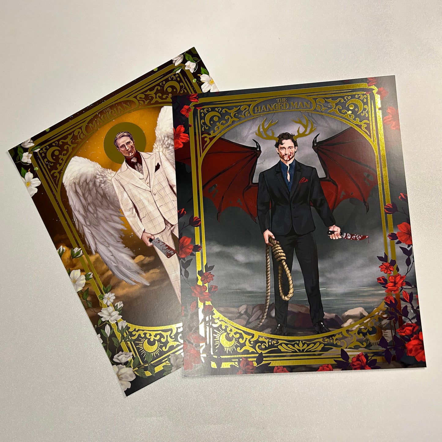 Gold Foil Hannibal & Will Art Print
