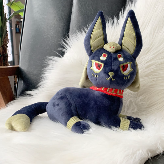 PREORDER Anubis Plush, Ancient Egypt, Ancient Egyptian, Anubis, Anubis Plush, Jackal Plushie, Cute Dog Plush, Egypt Decor, Egyptian Plush