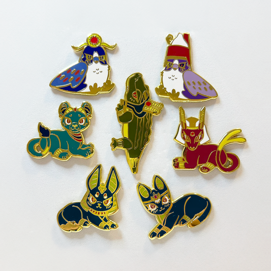 Egyptian Guardian Pin Set