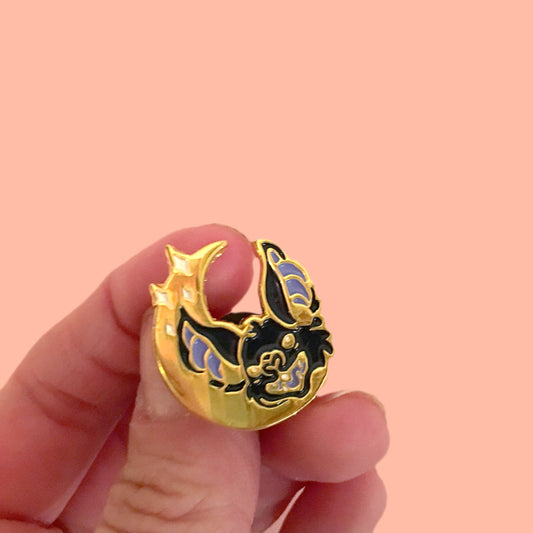 Bat Moon Pin