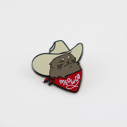 Meowdy Cowboy Cat Pin