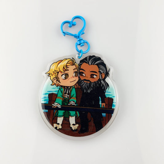 Blackbeard & Stede Keychain