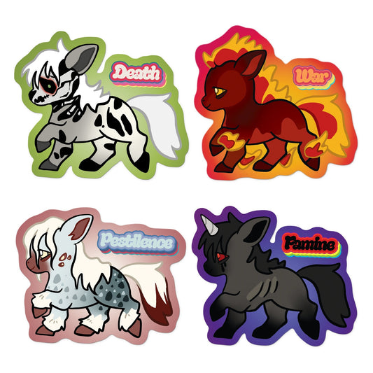 Four Horseman Pony Stickers