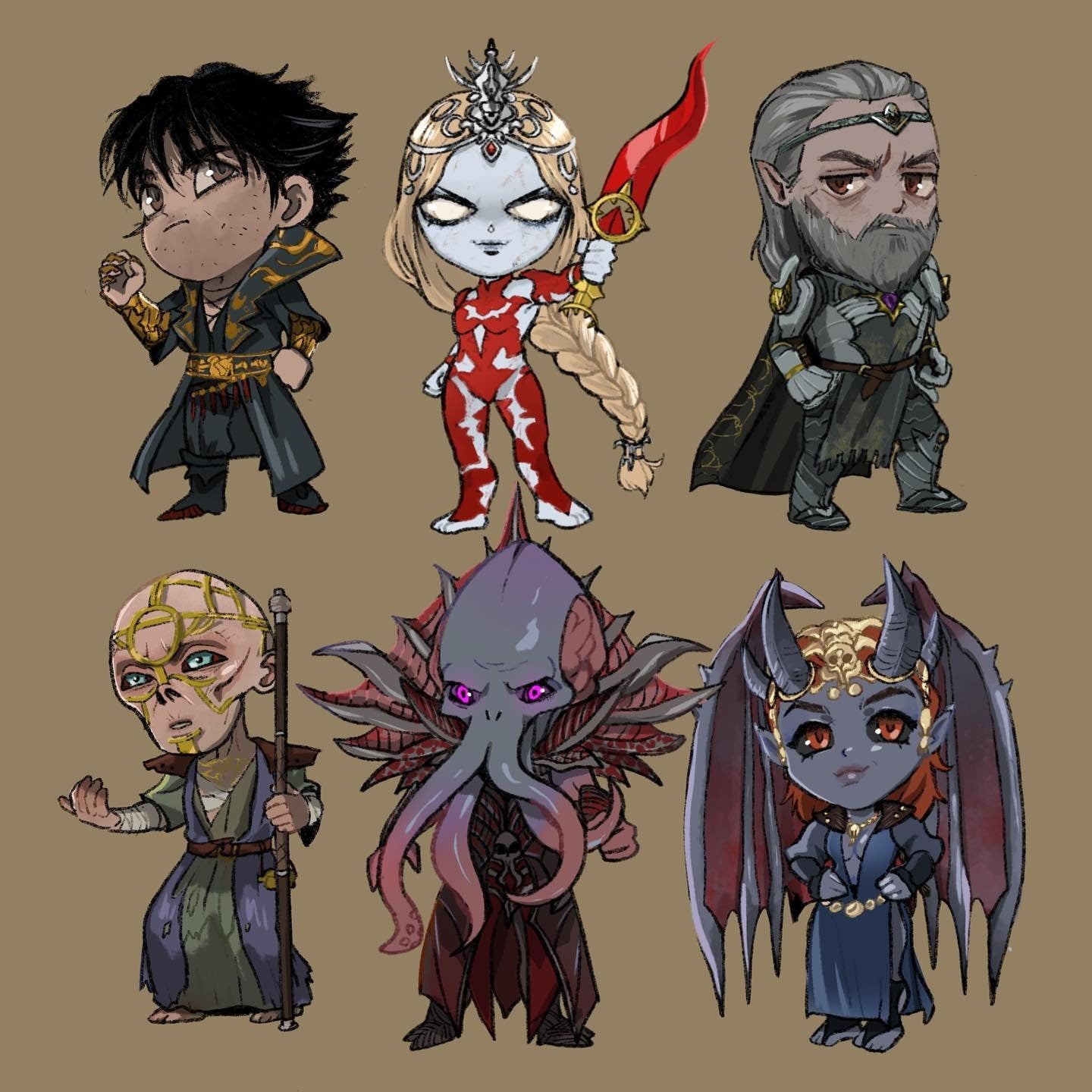 Baldur's Gate 3 Sticker Pack